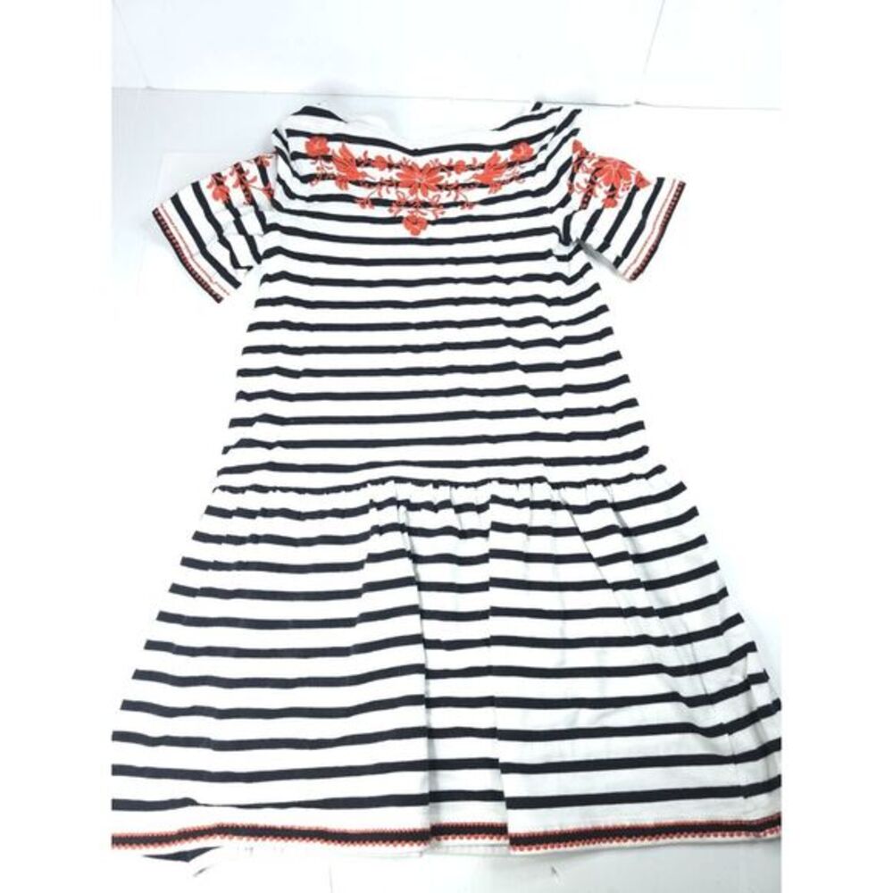 Kate Spade Broome Street size XS Knit Shirt Top Striped Embroidered Peplum